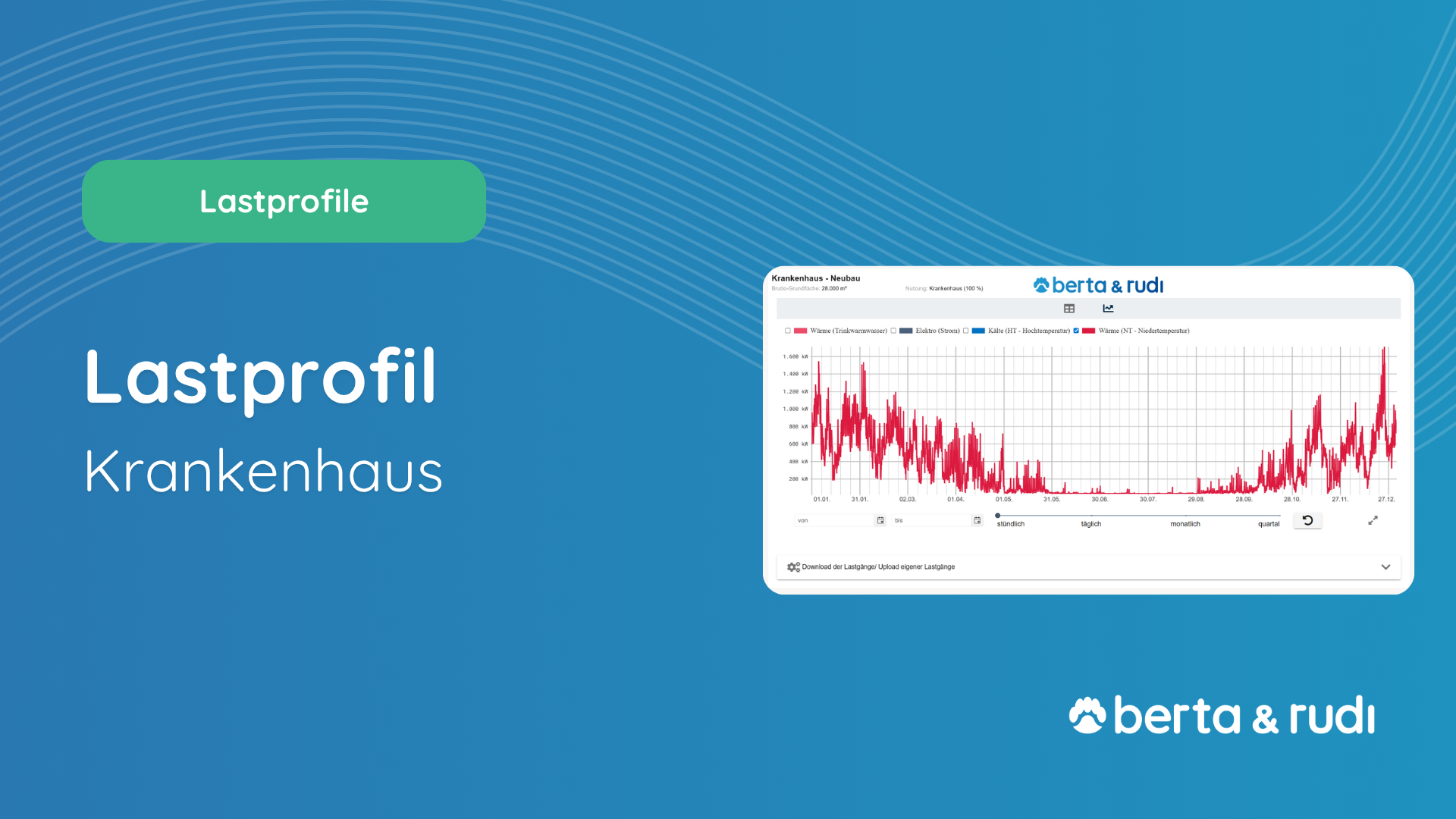 Lastprofile für Krankenhaus I berta & rudi Software I Lastgang für Krankenhaus