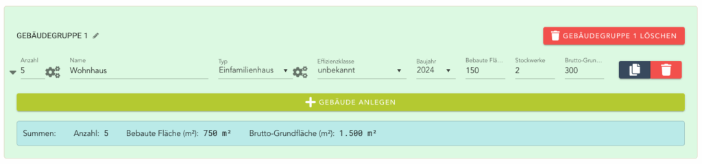 berta & rudi: Gebäudeanzahl statt Gesamtfläche – neue Eingabemöglichkeit im Schritt „Liegenschaft“