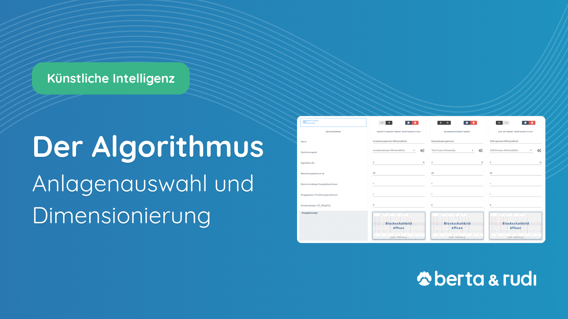 Der Algorithmus rudi - Anlagenauswahl und Dimensionierung I Software berta & rudi