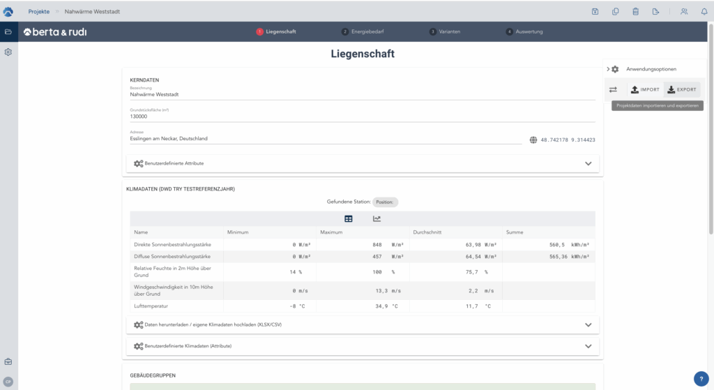 Digitaler Energiezwilling – Gebäudedaten jederzeit aktualisieren und anpassen mit berta & rudi