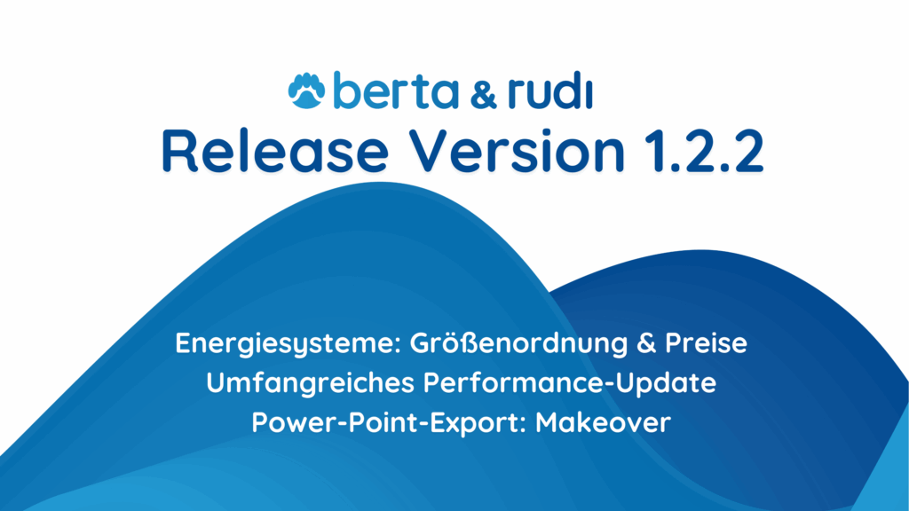 berta & rudi Release Notes 1.2.2 - einheitliche Energiesystem-Größen & Performance-Update
