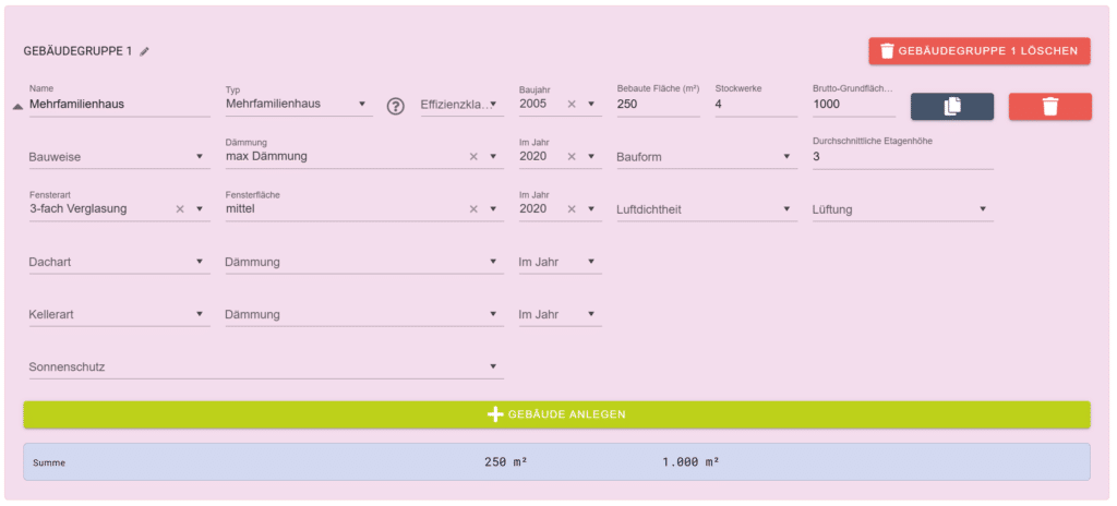 berta & rudi Release 1.1.0 Gebäudeangaben Wohnen verbessert