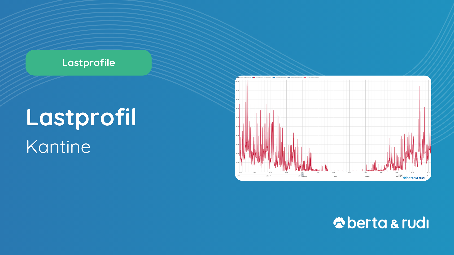 Lastprofile für Kantine I berta & rudi Software I Lastgang für Kantine