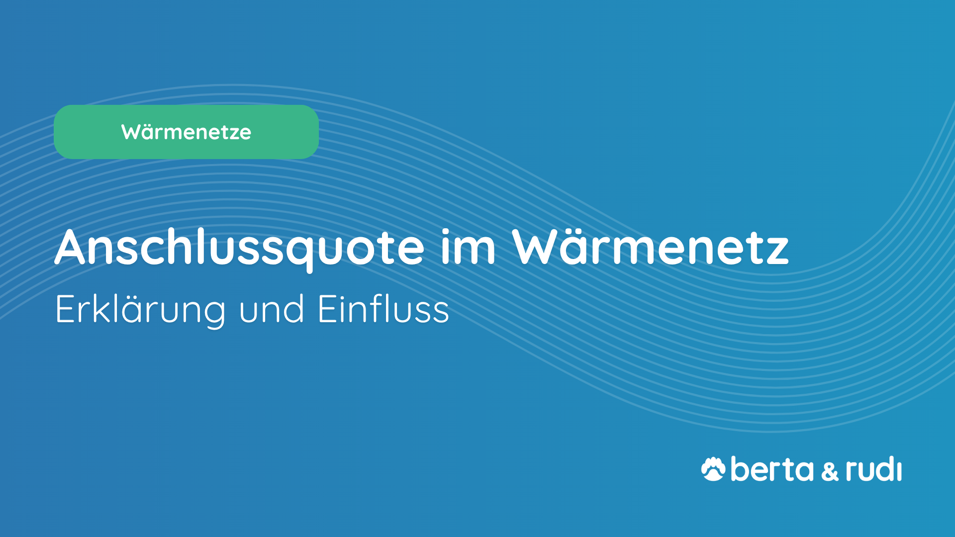Anschlussquote im Wärmenetz: Erklärung & Einfluss